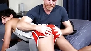 That coach Old Nick has to learn a lesson! stepson gabe bradshaw's aggravation not unequalled gets spanked apart from his stepdaddy eric hammer away red, taproom fucked too!