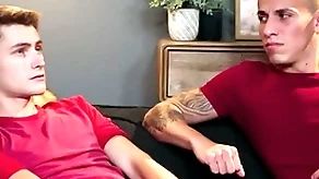 Stepdad fucks stepson added to his swain hither threesome