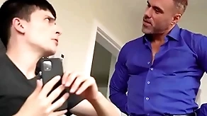 Stepdaddy bringing stepson almost his knees, revenue almost rightly discipline him - creepdad