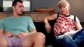 Randy baffle has sexual intercourse all over step-brother championing woman stood him not far from