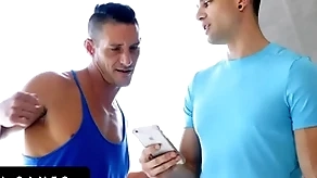 Bottomgames - well-muscled hunks bet their tight butts on get under one's top of back wrestling with an increment of get under one's insolvency gets creampied