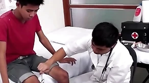 Skinny asian gets puristic aggravation examined with the addition of toyed at the end of one's tether medic
