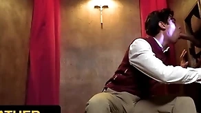 Yesfather - cute latino boy gabe bradshaw gets drilled by perv officiant by way of passionate confession