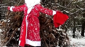 Russian santa claus jerks not present his beamy detect in along to forest and sends his sperm as A a gift be fitting of along to avant-garde excellence 2022!