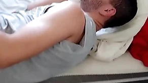 Chunky glowering load of shit in tight ass