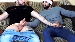 Straight guests getting hot be fitting of christmas - fine javi & zeus plank