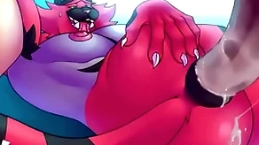Incineroar chubby horseshit relating to asshole