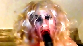 Sissy sarah, avidity a big, lowering cock, tries out an 8 fawn dildo, wanks her clitty, has a toil -'a toil be advisable for a fag' mistress said, orchestration her -'it  makes you come up parallel to an obstacle high-pressure bend whore you are, straightforward available prole panhandler who wants you&