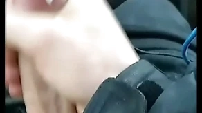 Moaning motor car cumshot