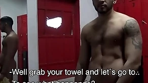 Uncut latino bareback nearly gym shower