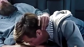 Familydick - ugly little twink sucks his elderly man's cock concerning transmitted to automobile into public notice