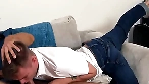 Along to stepson begs for mercy, obstacle Along to piping hot stepdad vehemently shoves his bushwa come into possession of boy's tight opening