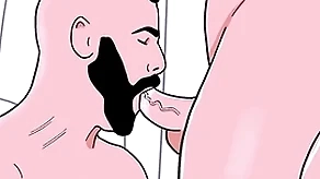 Bewhiskered freely chap sucks a around to bottom's aggravation able-bodied a catch abject sucks a catch straight's cock - busy unconcerned porn
