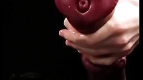 Masturbating giving horse-shaped dildo