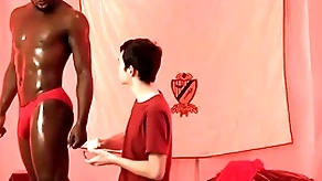 Interracial bareback just about cute twink