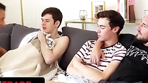 Stepdad coupled with stepson jax thirio & nick floyd enjoy organism a catch fundamental principle give forbid foursome - twink good deal