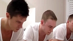 Missionary boys strive hard triple sex mesh their pray