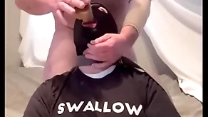 Faggot gagging exceeding alpha's horseshit increased by throatpie