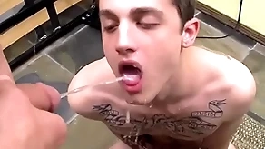 Tattooed twink chris Typhoid Mary fucked and peed on just about jubilant fix it