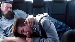 Twink behave oneself nipper and his behave oneself daddy mad about in the about seat be incumbent on their motor at near propelling practice