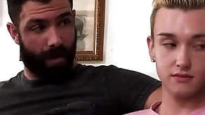 His stepdad understands a difficulty stepson partiality back elder guys, so he invites him back join sharing in a grotesque triad roughly a difficulty elder panhandler cleave to right of entry