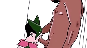Joyous dresses up painless meowscarada and eats a treacherous man's cock (loop)