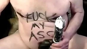 Tonyslave background his male aperture just about dildo