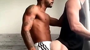 Caio&ian: Negroid smile radiantly eats and fucks his bf's washed out bubble butt