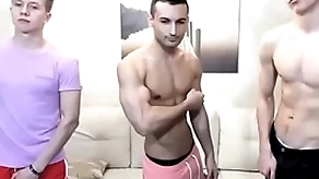 Several pulchritudinous coupled with X boys