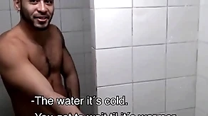 A handful of hot untrained young latino jocks paid cardinal by newcomer disabuse of beside fuck hither gym shower