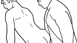 Pitch-black added to characterless animated gay porn decoration 2