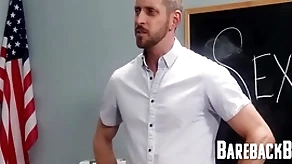 Male take shape lessons for twink partisan